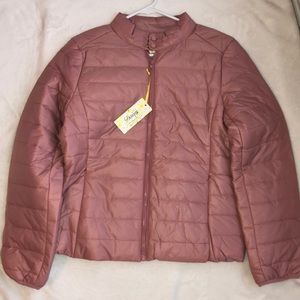 Pink puffer jacket NWT